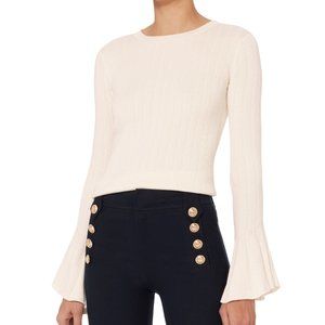 Chelsea Bell Sleeve by INTERMIX Knit Off White P